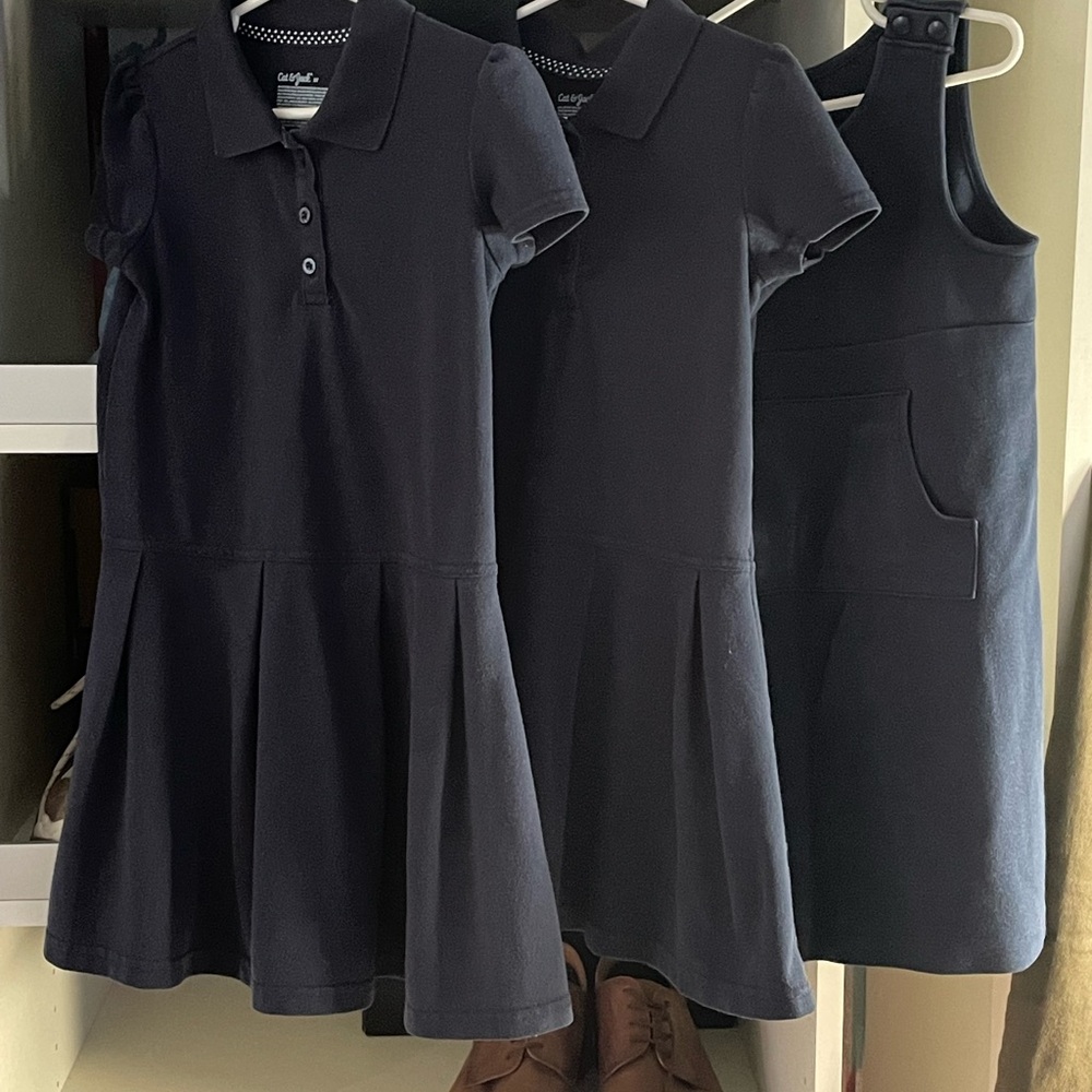 Cat & Jack Navy Casual Dress Set